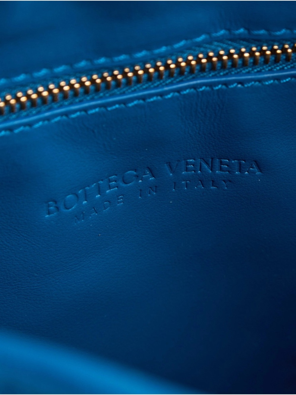 NEW Bottega Veneta Small Hop in Deep Pacific Blue Leather Woven Hobo Bag - Picture 7 of 13